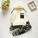 YIKIURL New toddler boy spring and autumn pocket splicing hooded suit, daily fashion travel. (white, 3-4Y)
