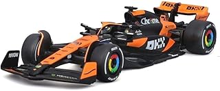 Bburago - McLaren MCL38 Oscar Piastri #81 2024 - Modèle réduit réaliste à l'échelle 1:43, pilotée par Oscar Piastri, Licence Officielle McLaren, âge recommandé : 3 Ans et Plus