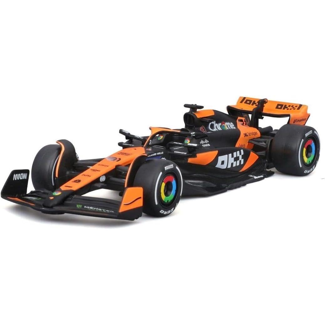 Bburago Mclaren MCL38 Oscar Piastri #81 2024 - Realistic 1:43 Scale Model Car, Driven by Oscar Piastri, Officially Licensed by MCLaren, Recommended Age 3+ Years