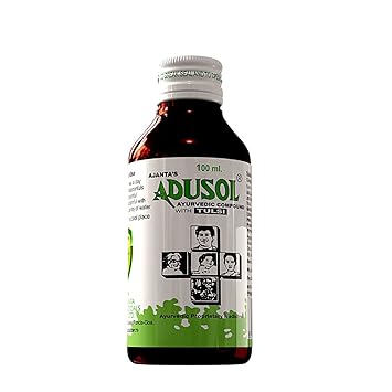 Ajanta's Adusol Ayurvedic Cough syrup Pack of 2 * 100 ml