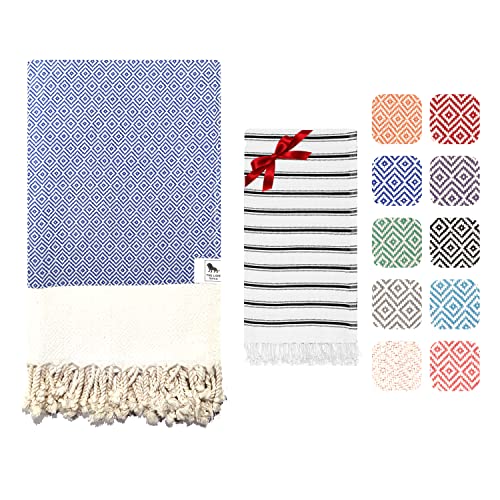Beach towel, Bath Towel - Turkish Soft Cotton, Light and Thin, Quick Drying Beach Towels Adults. Peshtemal (Hammam Towel) 94x180cm Bathroom, Beach, Pool, SPA, Gym, Yoga, Yacht.…
