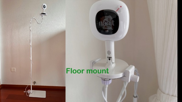 ITODOS Supporto Flessibile Per Baby Monitor Nanit Pro, Braccio Girevole In Alluminio E Silicone, Senza Danni Alla Parete, Accessorio Da Viaggio - 2
