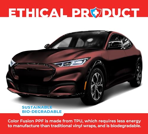 Image of ColorFusion PPF by VViViD, Matte Stealth Demon Black Dry Apply PPF Vinyl Car Wrap Roll 6ft x 5ft