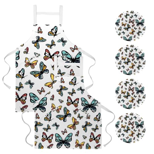 Tablier de serveuse cuisine bistrot bar avec broches pour rester propre