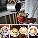 Milk Frother Handheld Coffee Art Set, Electric Coffee Frother with Milk Frother Pitcher, Powder Cocoa Shaker, Coffees Stencils, Coffees Spoons, Latte Art Pen
