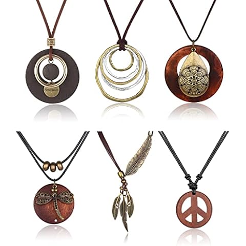 JeweBella Collier Pendentif Bois Cover