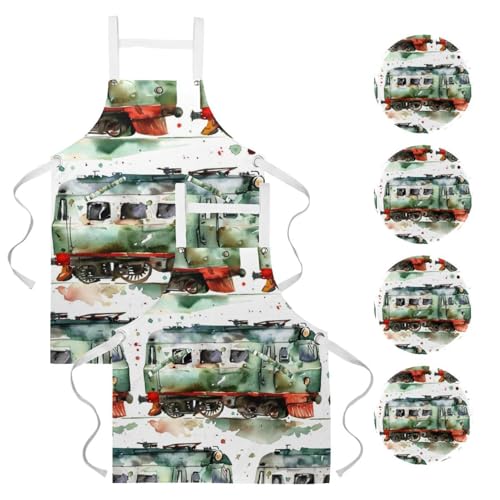 Tablier de cuisine lot de 2 anti-taches pour nettoyage de la maison et pâtisserie