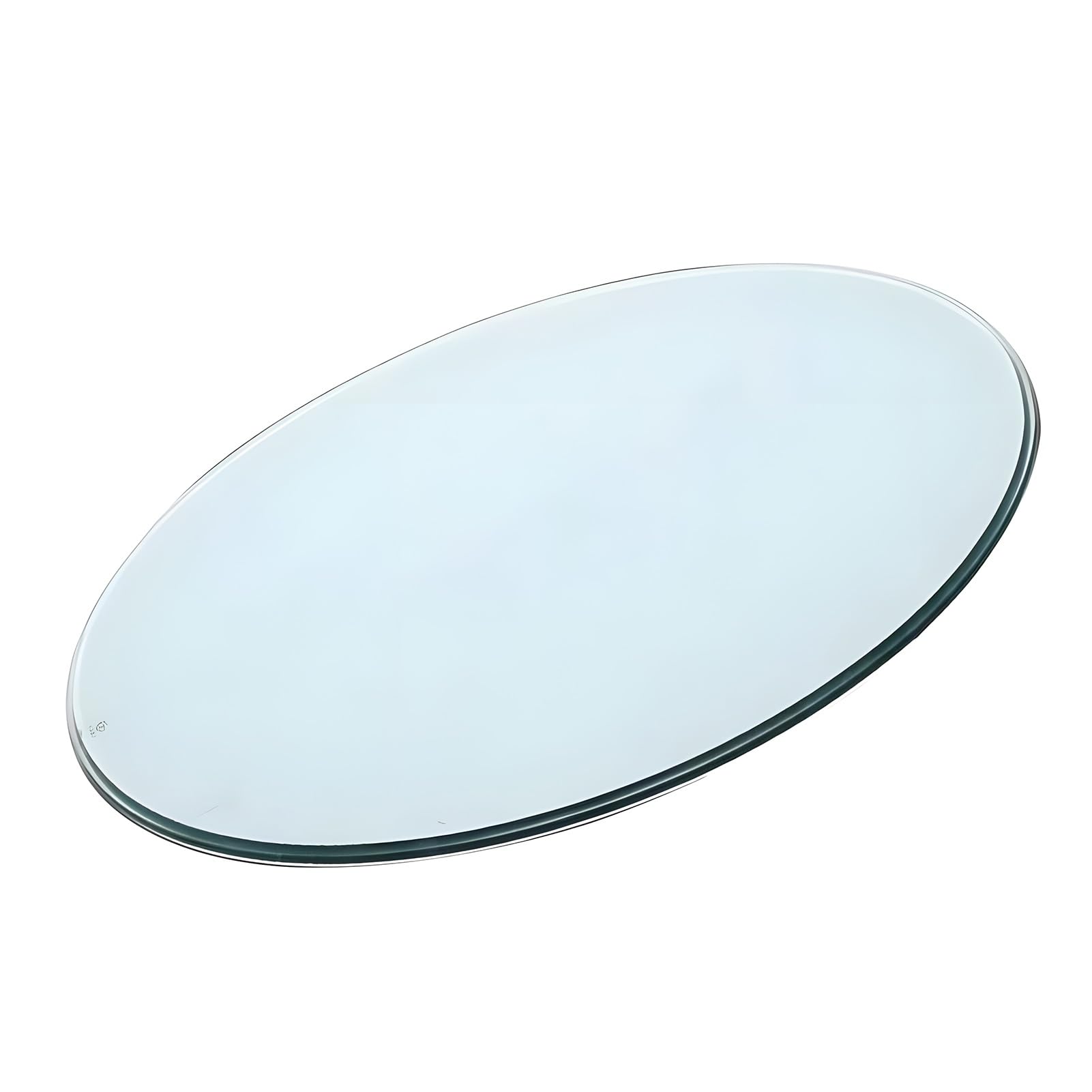 Plateau de table rond en verre trempé 80cm pour restaurant et café chic