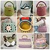 T Shirt Yarn for Crocheting 100gx2 Chunky Crochet Yarn Elastic Fabric Set with 10mm Hook and Accessories – Ideal for DIY Bags, Blankets, Baskets and Home Decor Projects (Mix-Sky) #5