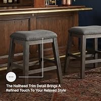 Signature Design by Ashley Counter Height Stools Set of 2, Backless Gray — image 8