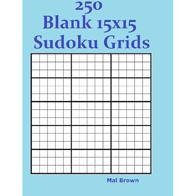 250 Blank 15x15 Sudoku Grids