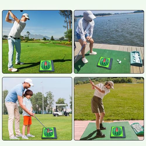 Tapis d'entraînement golf à feedback de trajectoire pour swing maison - 3