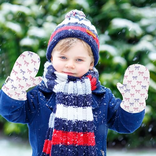 Image of Plaaee Early 1990s Pattern Kids Glove Warm Mitten Winter Favor for Toddler Boys and Girls Children Cold Weather Gloves