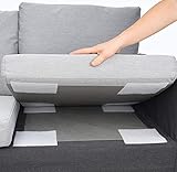 Aobrill Non Slip Cushion Pad, Hook Loop Tape for Reduce Couch Cushions Sliding (6 x 6 inch)- (4PCS,...