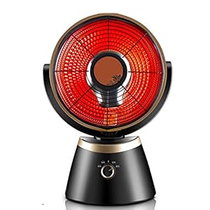 MAZHONG Elektrische ventilatorkachel, verticale ventilatorkachel, 800 W, zwart