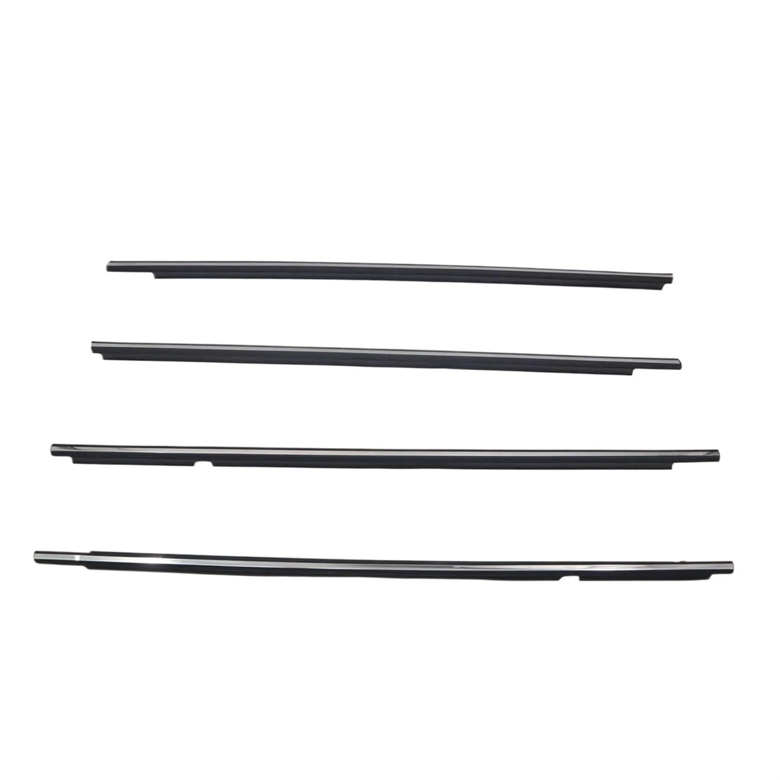 Iukmrt Chrome For Toyota For Corolla For Altis Sedan Zze122 2003-2007 Outer Windows Rubber Weatherstrip Door Strip Car Door Seal Protector(Chrome)