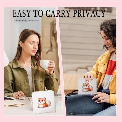 Image of Squirrel Period Bags for Teen Girls,Wish Sanitary Pad Storage Bag Portable Period Bag for Pads /Sanitary Napkins,Sanitary Napkin Storage Bag First Period Gifts for Teen Girls, Set of 4