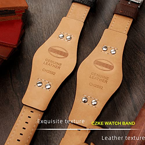 Bracelet Fossil CH2592 en cuir véritable style rivet vintage par SCRUBY