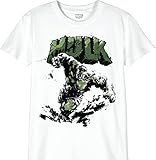 captain america poster i want you Offizielles Lizenzprodukt Marvel Jungen Bohulkcts041 T-Shirt, weiß, 8 Jahre
