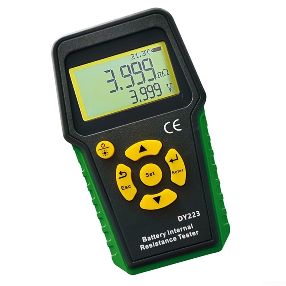 DY223 Analyseur de batterie, testeur de résistance interne et de tension avec écran Kelvin 4 fils, pour batteries 12 V EV et voitures