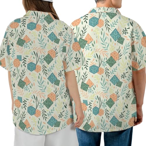 Image of Men's Hawaiian Wrinkle Free Short Sleeve Button Down Funny Tropical Floral Beach Vacation Shirt
