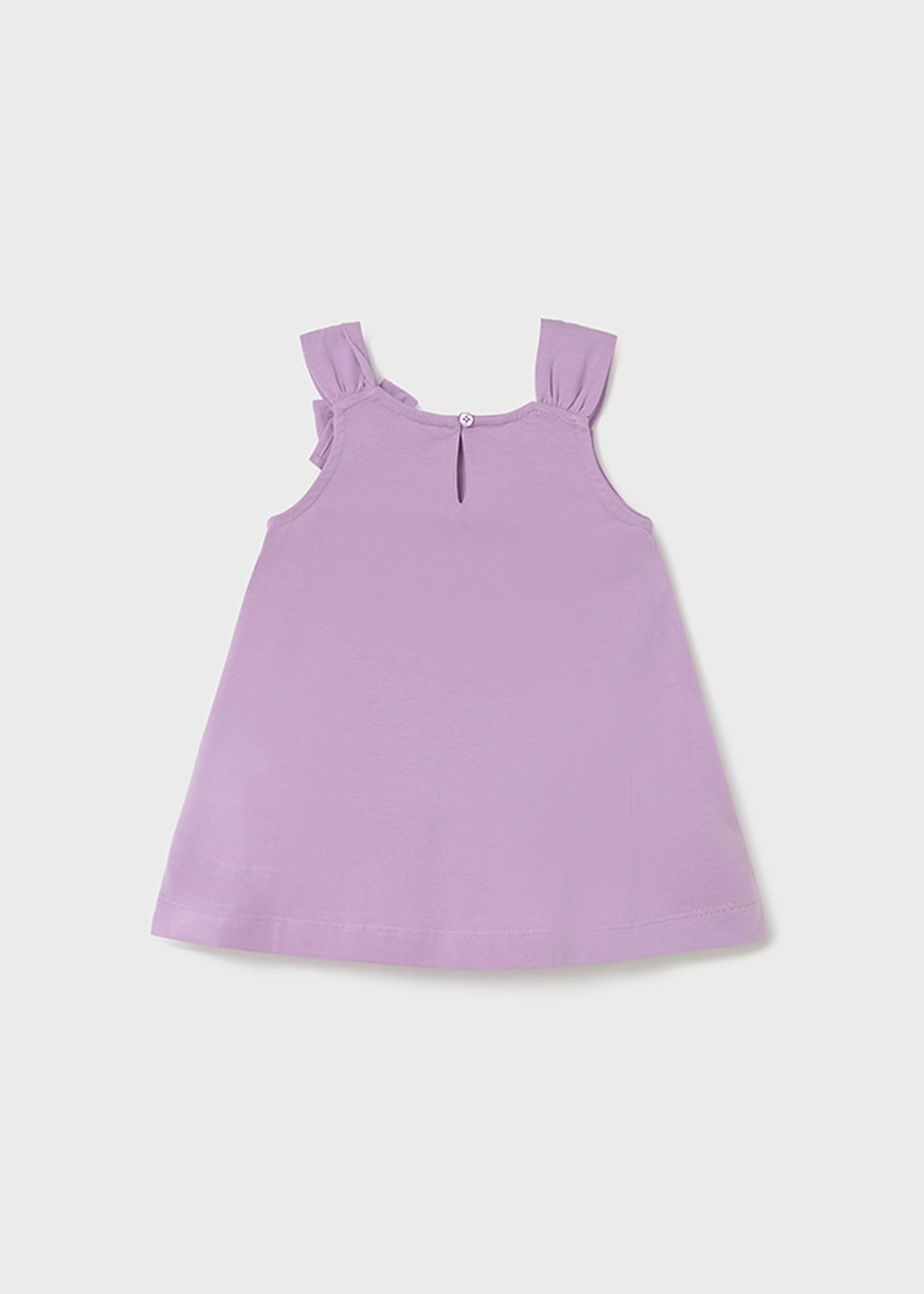 Mayoral Vestito con Grafica per Bimba Lilac