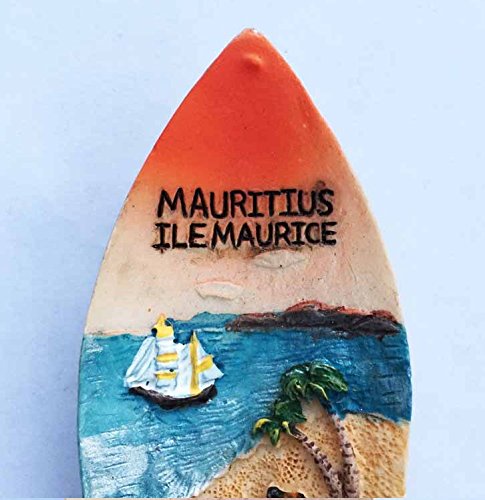 Magnete Frigorifero 3D A Forma Di Chitarra Souvenir Mauritius | Regalo Promozionale, Decorazione Casa