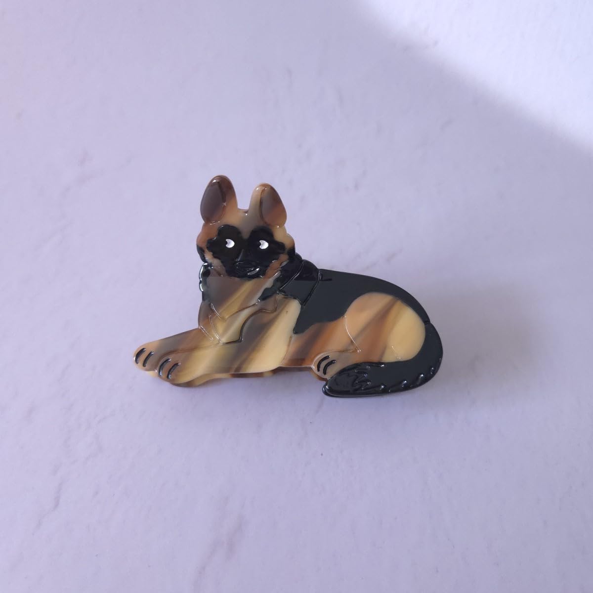 Cute German Shepherd Dog Hair Clips,Funny Acetate Puppy Claw Clip,Dog Claw Clip for Women