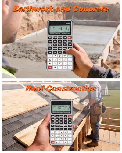 Image of ROATEE Construction Calculator Silver Industrial & Scientific Engineering Calculator for Contractor
