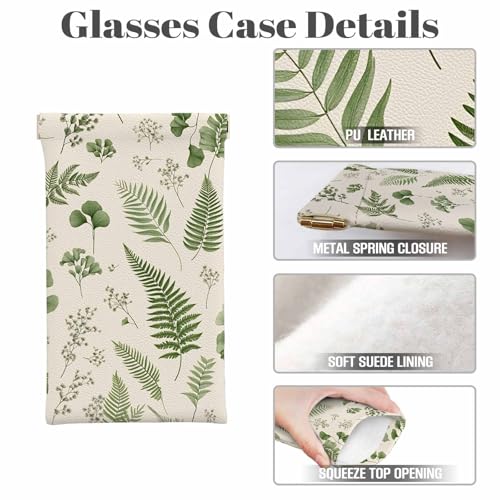 Image of Dragonfly Glasses Case Lightweight Glasses Cases PU Sunglass Organizer Eyeglasses Case Glasses Cases For Men Women