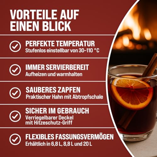 Foto von MONZANA Glühweinkocher 20L