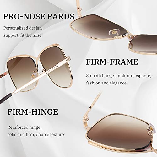 FEISEDY Womens Cute Sunglasses Oversized Butterfly X Shape Design Cateye Lady Sunglasses B27383