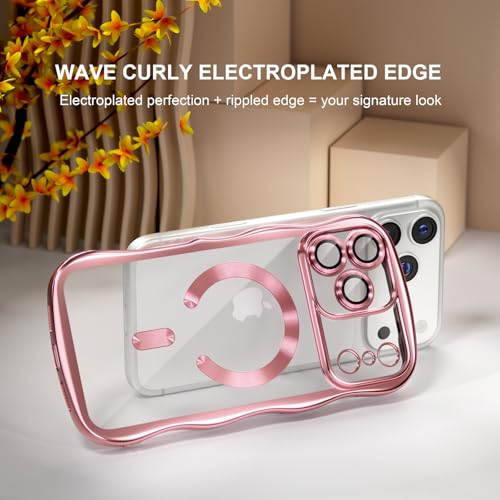 Coque iPhone 17 Pro transparente et ondulée compatible MagSafe de marque Misea - 6