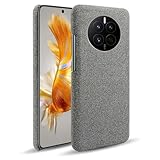 Case for Huawei Mate 50E,Canvas Pattern Design,Slim fit Protective Case with Soft Grip,Shockproof and Scratch-Resistant Fabric Design-Gray