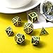 DNDND Metal Dice Set D&D,Glitter Green Heavy DND Dice with Free Metal Case for Role Playing Games Dungeons and Dragons