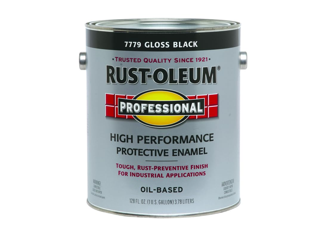RustOleum #7779402 - Protective Enamel Paint Gloss Black 1 Gallon product thumbnail 3