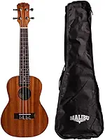 Ukulele Malibu Acústico Concert 23S Natural Com Capa