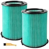 2 Pack VF6000 5-Layer Replacement Filter for Ridgid Shop Vac 5-20 Gallon Wet Dry Vacuums WD5500 WD0671 WD6425 WD7000 WD1280 WD1851 WD1680 WD1956 RV2400A 1400RV RV2600B, fit for Husky 6-9 Gallon Vacs