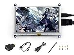 waveshare 5 inch TFT LCD Display B 800x480 Raspberry Pi Resistive Touch Screen HDMI Monitor for BB Black Support Raspbian Ubuntu Kali Retropie Win10 IOT/ Win10 /8.1/8/7