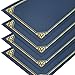 50 Packs Certificate Holders, Navy Blue Diploma Holders, Certificate Covers with Gold Foil Border for Letter Size 8.5 x 11 Award Certificates, Diploma and Documents