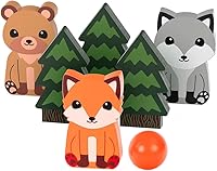 Vista 2 de Professor PUZZLE Skittles del bosque: colócalos y derribalos para horas de diversión al aire libre