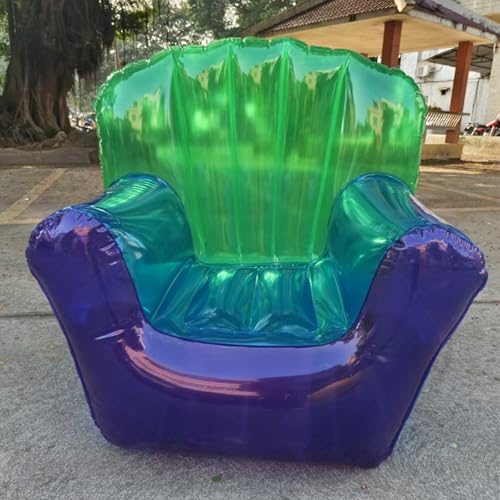 Chaise gonflable transparente ergonomique contre le mal de dos à la piscine