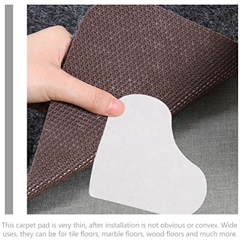 12 Unidades Adesivo De Tapete De Coração Tapetes De Área 8x10 Apertos Anti Tapete Removível Almofada