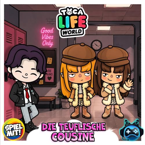 Diseño de la portada del título Die teuflische Cousine