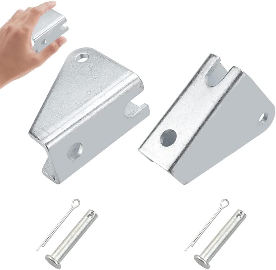 DURANTEY 2 Pcs Linear Actuator Mounting Brackets Electric Stand Lifting Rod Stainless Steel Linear Drive Motor Bracket Metal Electric Actuator Accessories for Heavy-Duty Linear Actuators - Silver