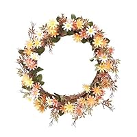 Ghirlanda Margherite Finte - Decorazione Porta Primaverile/Estate - Fiori Artificiali - Per Casa, Matrimoni - Foto 8