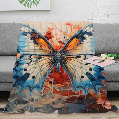Couverture papillon chaude pour des soirées cocooning au salon