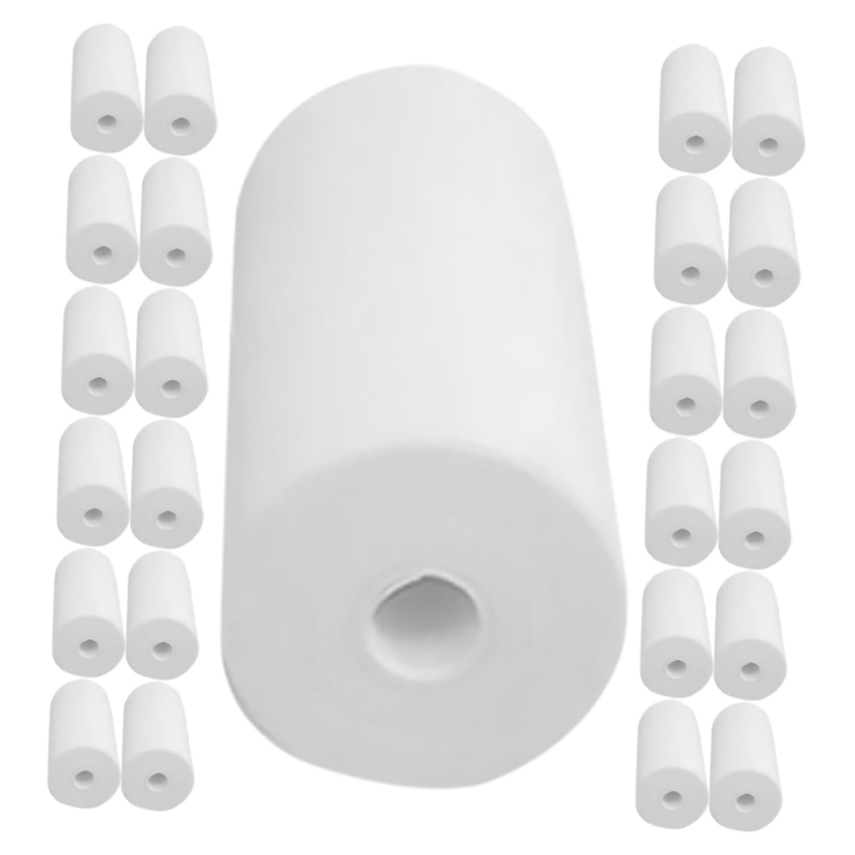 Angoily 25 Rolls Receipt with Cash Color Thick Register Thermal Printer Paper Refill Printing Thermal Paper