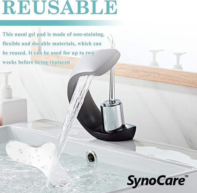 Synocare cpap nasal pad (pack of 4 packs), soft nose gel pads for CPAP masks, prevention of leakage, adaptable and trim-to-size, sleep apnea therapy again Synocare cpap nasal pad (pack of 4 packs), soft nose gel pads for CPAP masks, prevention of leakage, adaptable and trim-to-size, sleep apnea therapy again