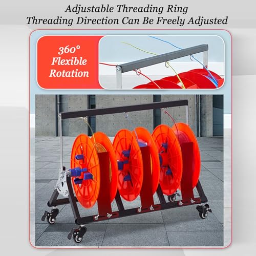 Support portable pour bobines de câble idéal pour ranger le garage